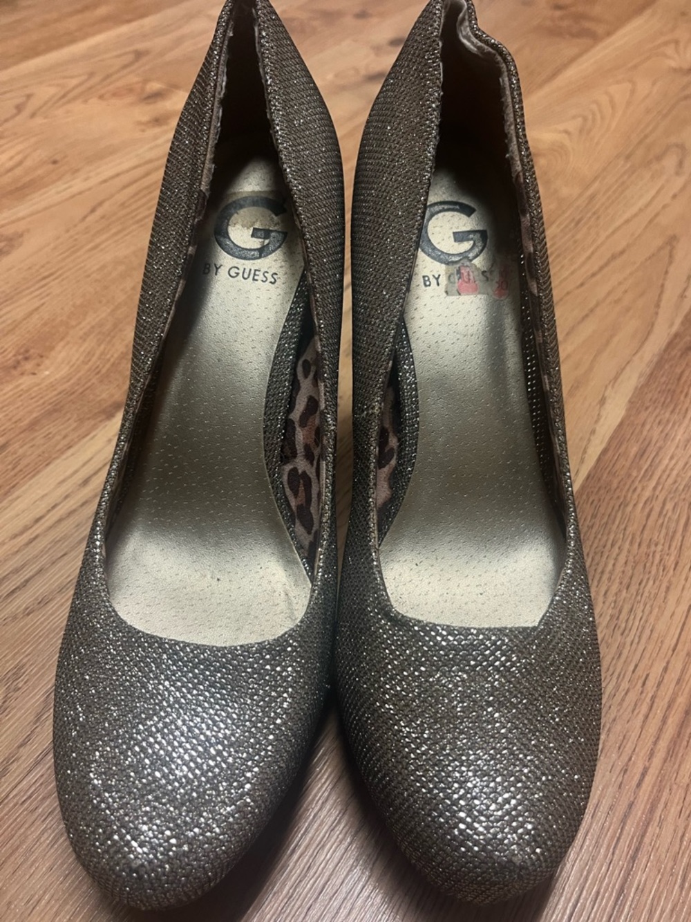 G by Guess Glitter Sparkly Platform Heels - size 9.5